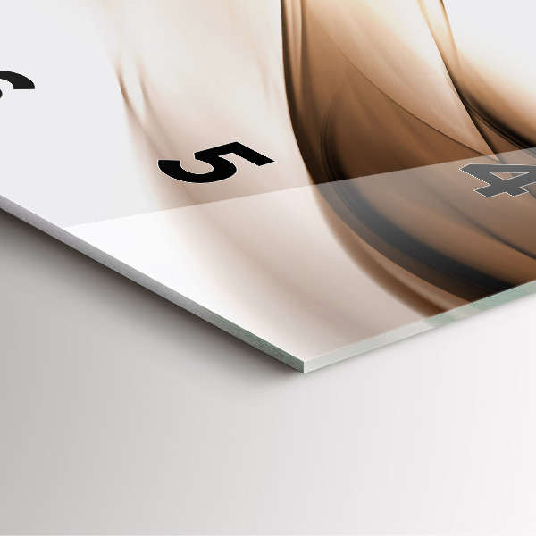 Wanduhr quadratisch Abstrakte Linie