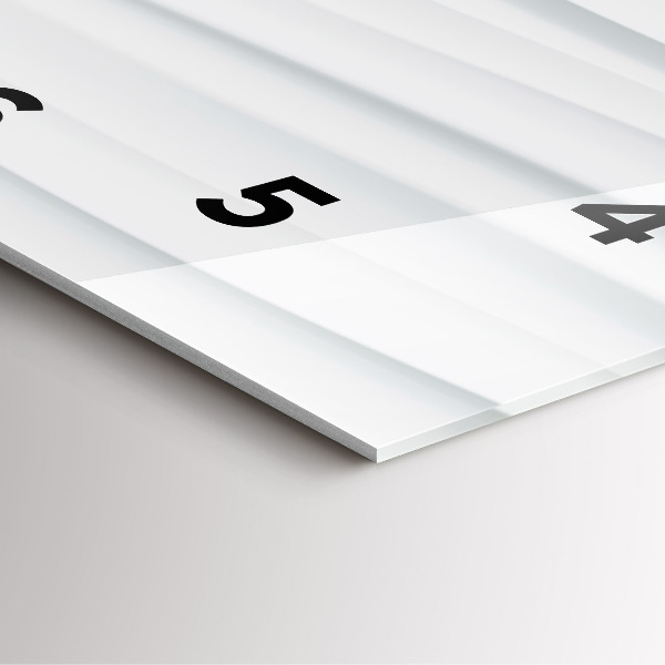 Wanduhr modern quadratisch Textur der Wellen