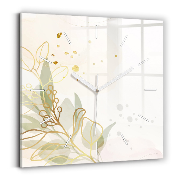 Wanduhr modern quadratisch Pastell abstrakt