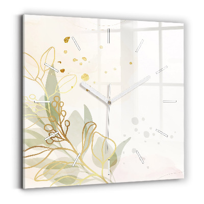 Wanduhr modern quadratisch Pastell abstrakt