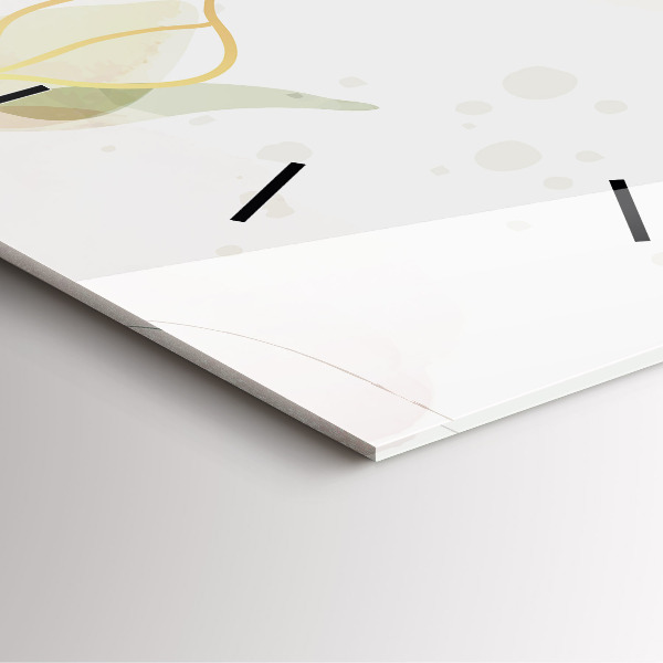 Wanduhr modern quadratisch Pastell abstrakt