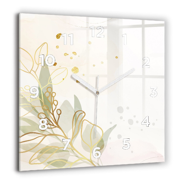 Wanduhr modern quadratisch Pastell abstrakt