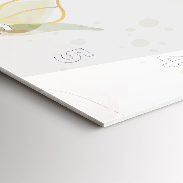 Wanduhr modern quadratisch Pastell abstrakt