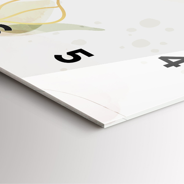 Wanduhr modern quadratisch Pastell abstrakt