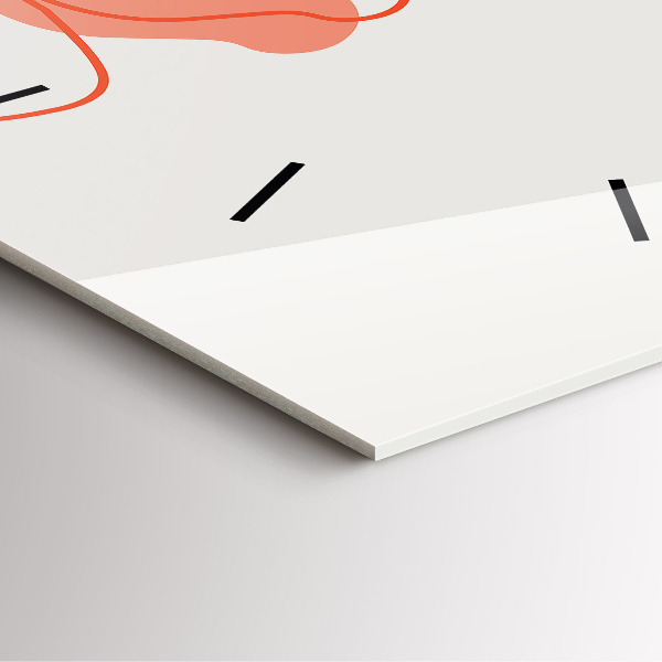 Wanduhr modern quadratisch Hawaiianische Pflanzen