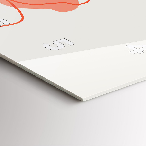 Wanduhr modern quadratisch Hawaiianische Pflanzen