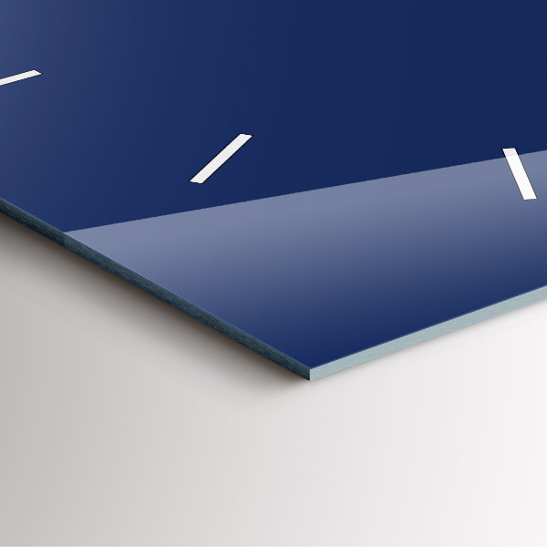 Wanduhr quadratisch mit motiv Marineblau