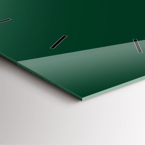 Wanduhr quadratisch Farbe Flasche grün