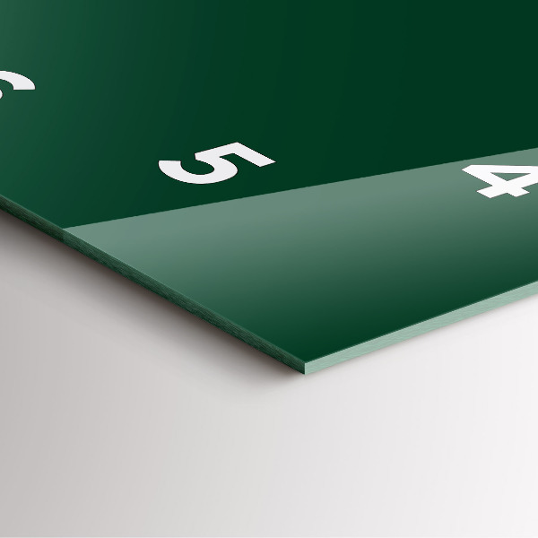 Wanduhr quadratisch Farbe Flasche grün