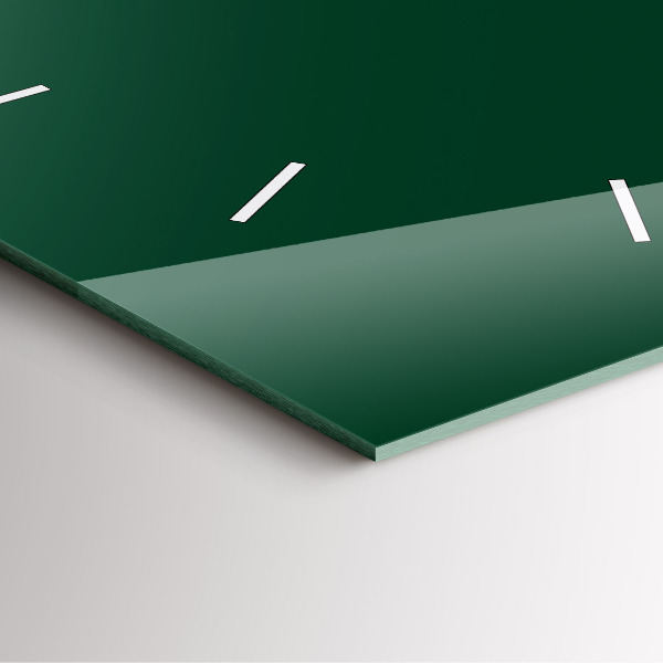 Wanduhr quadratisch Farbe Flasche grün