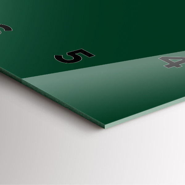 Wanduhr quadratisch Farbe Flasche grün