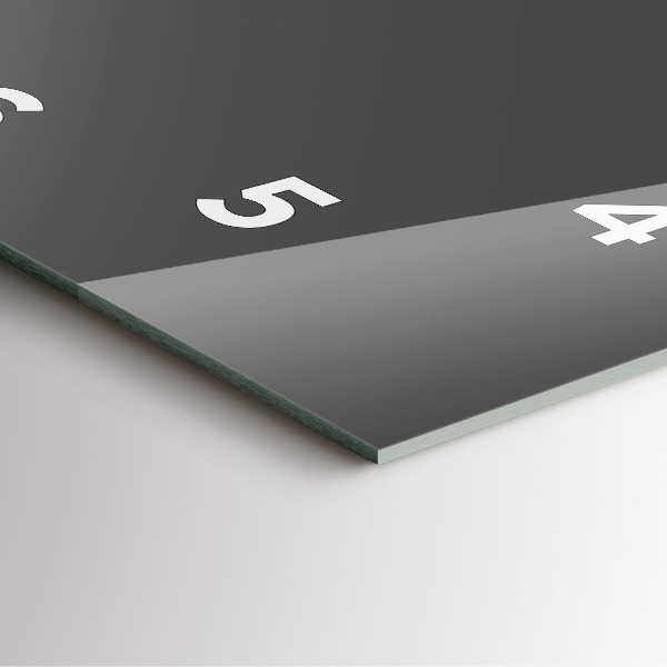 Wanduhr modern quadratisch Farbe Grau