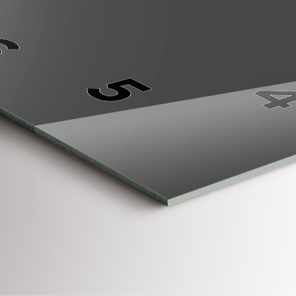 Wanduhr modern quadratisch Farbe Grau