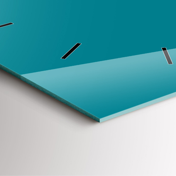 Wanduhr quadratisch Farbe marineblau