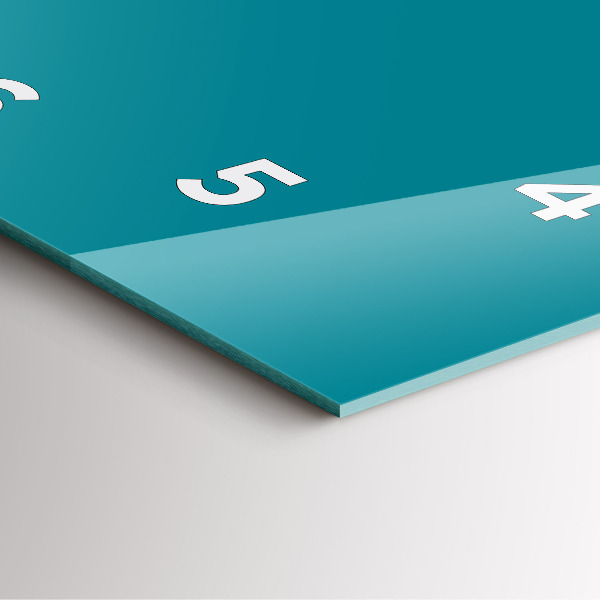 Wanduhr quadratisch Farbe marineblau