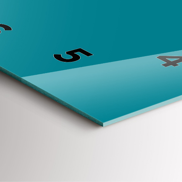 Wanduhr quadratisch Farbe marineblau