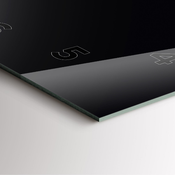 Wanduhr quadratisch Schwarz