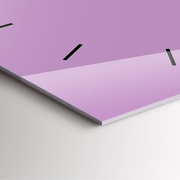 Wanduhr modern quadratisch Farbe Flieder