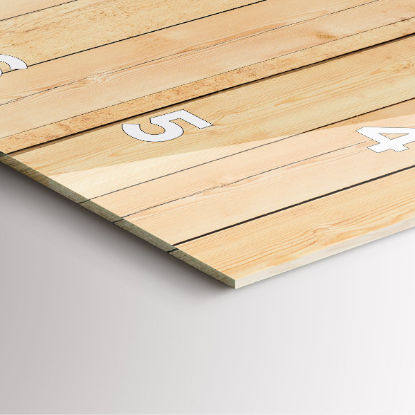 Wanduhr quadratisch mit motiv Hölzerne Bretter