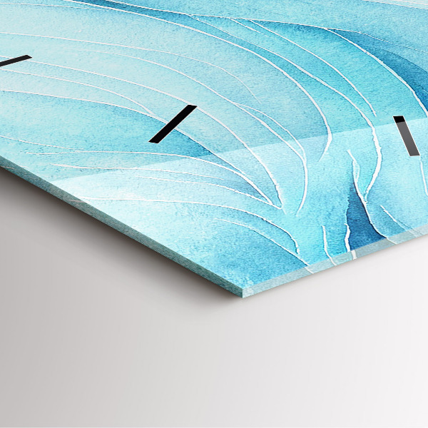 Wanduhr modern quadratisch Blaue Wolken