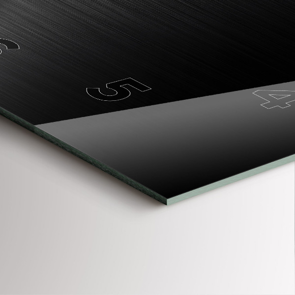 Wanduhr modern quadratisch Schwarze und silberne Linien