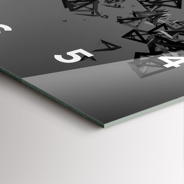 Wanduhr quadratisch Abstraktion