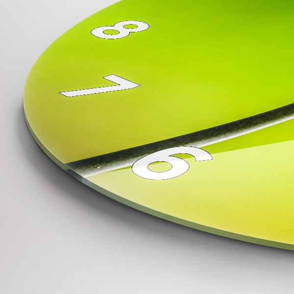 Wanduhr rund mit motiv Blaue Blumen