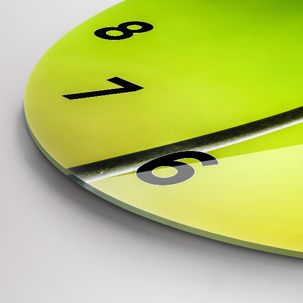 Wanduhr rund mit motiv Blaue Blumen