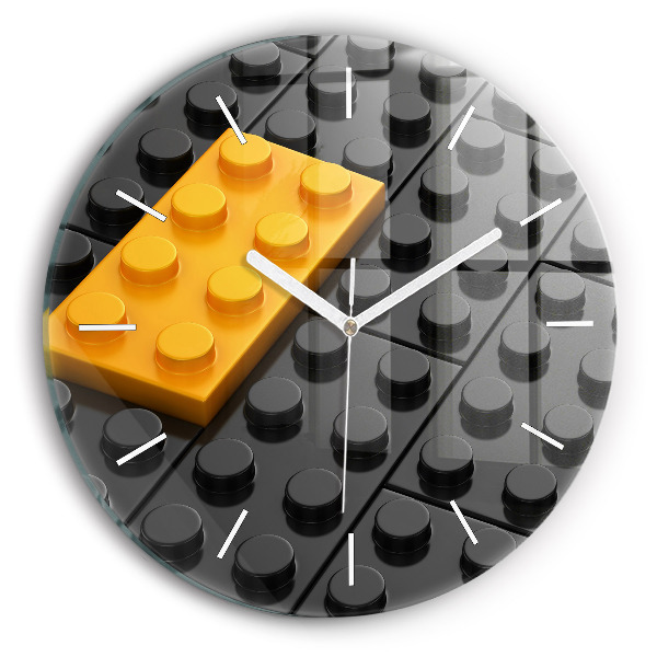 Wanduhr rund Bauklötze