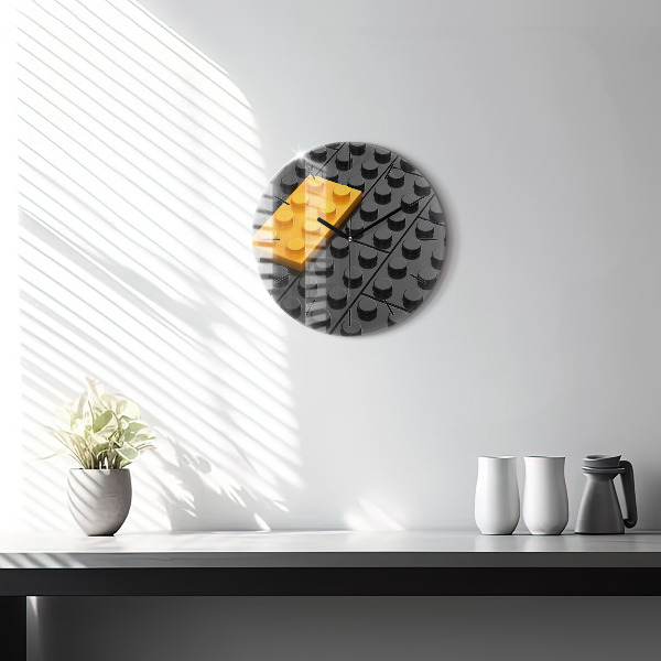 Wanduhr rund Bauklötze