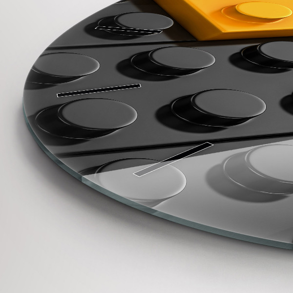 Wanduhr rund Bauklötze