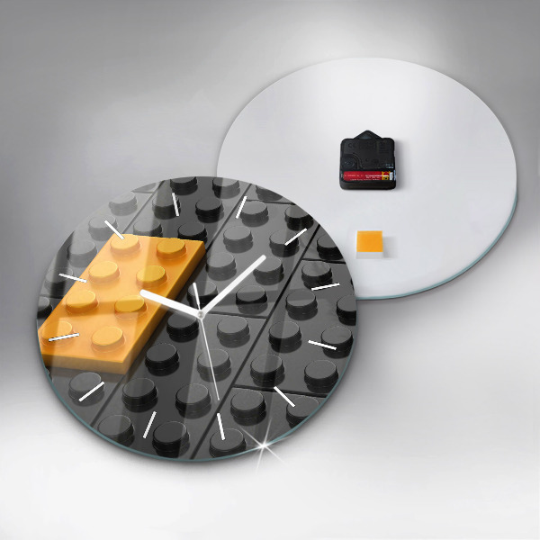 Wanduhr rund Bauklötze