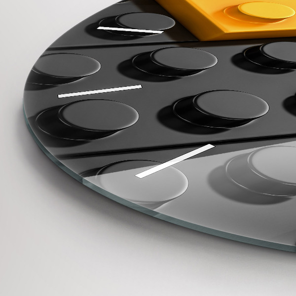 Wanduhr rund Bauklötze