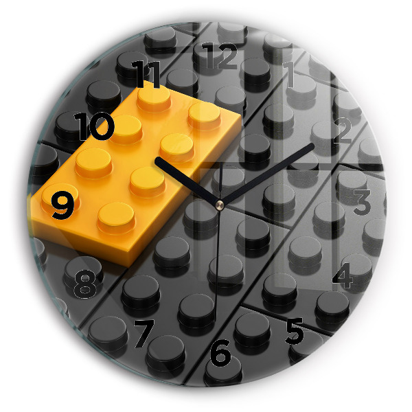 Wanduhr rund Bauklötze