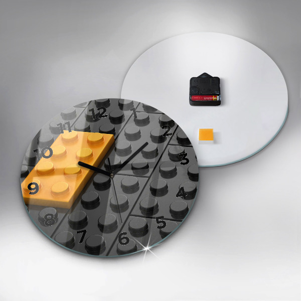 Wanduhr rund Bauklötze