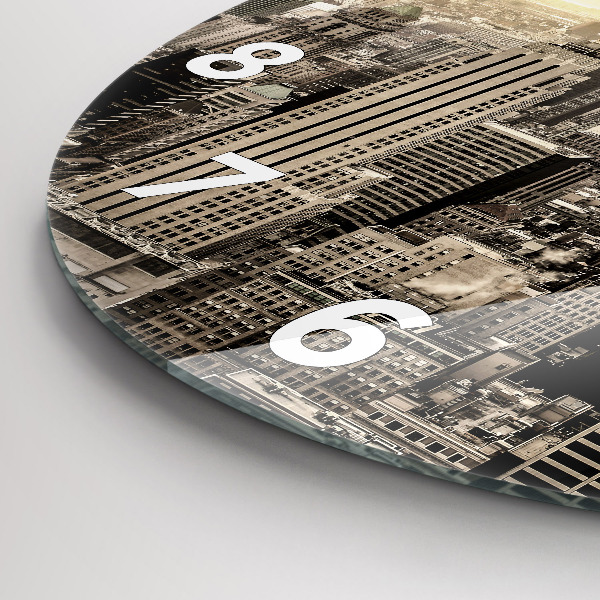 Wanduhr rund Türme in New York