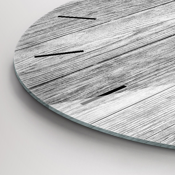 Wanduhr rund mit motiv Holztafeln