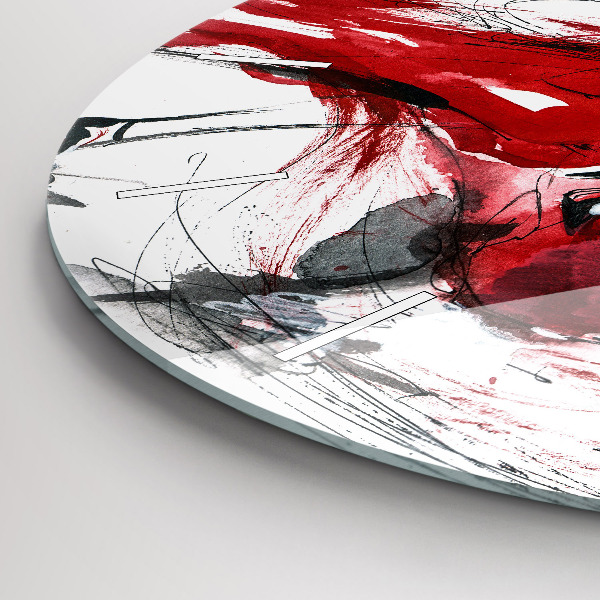 Wanduhr glas rund Tanzendes Paar