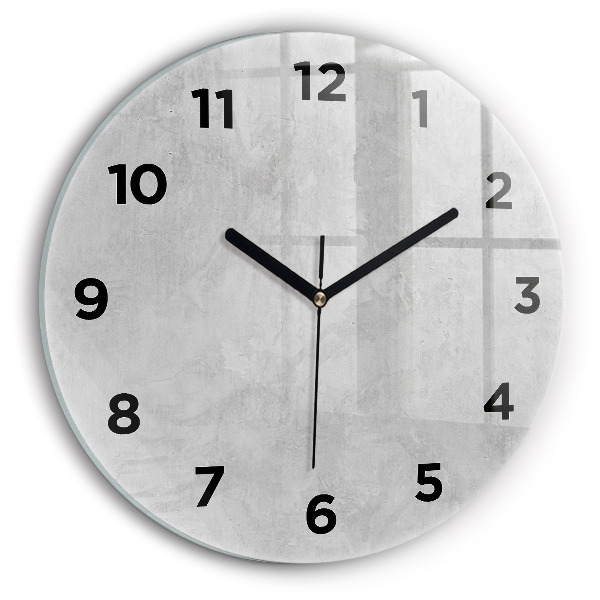 Wanduhr rund mit motiv Steinmauer