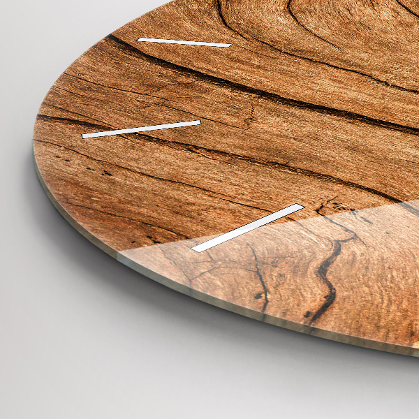 Wanduhr rund mit motiv Altes Holz