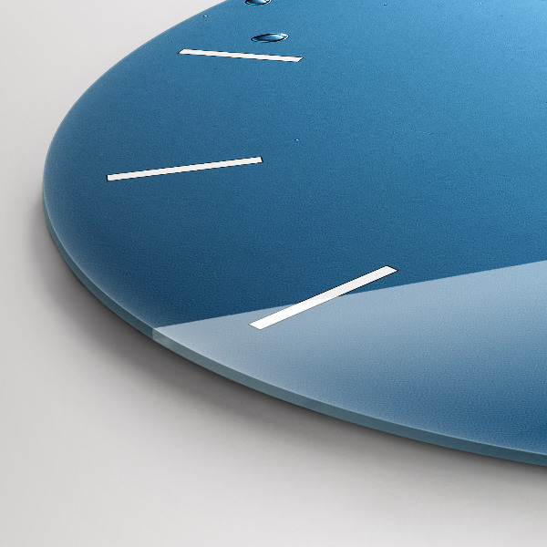 Wanduhr rund Nahaufnahme von Wasser