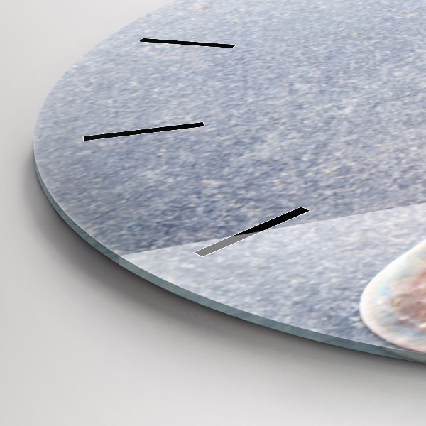 Wanduhr rund Ein Stück Kuchen