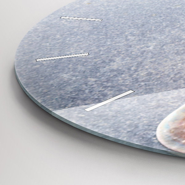 Wanduhr rund Ein Stück Kuchen