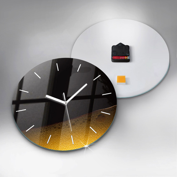 Wanduhr rund mit motiv Orangensaft