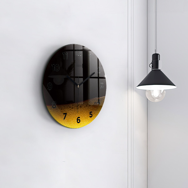 Wanduhr rund mit motiv Orangensaft