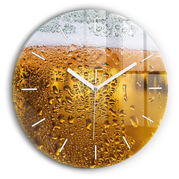 Wanduhr rund Bierkrug