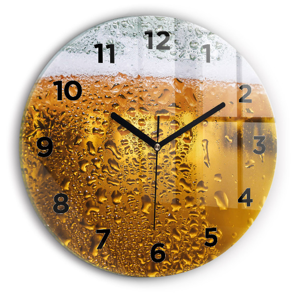 Wanduhr rund Bierkrug