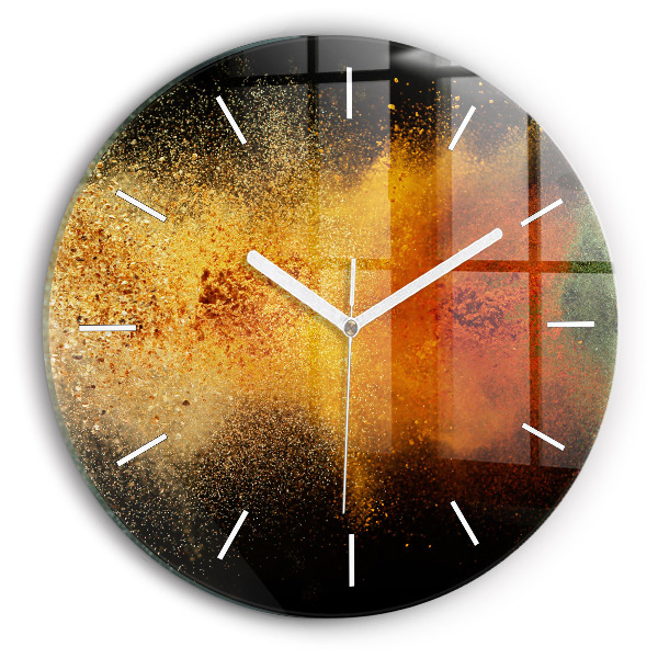 Wanduhr rund Verstreute Gewürze