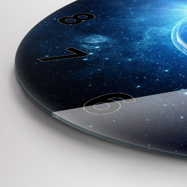 Wanduhr rund mit motiv Erde und die Galaxie - NASA