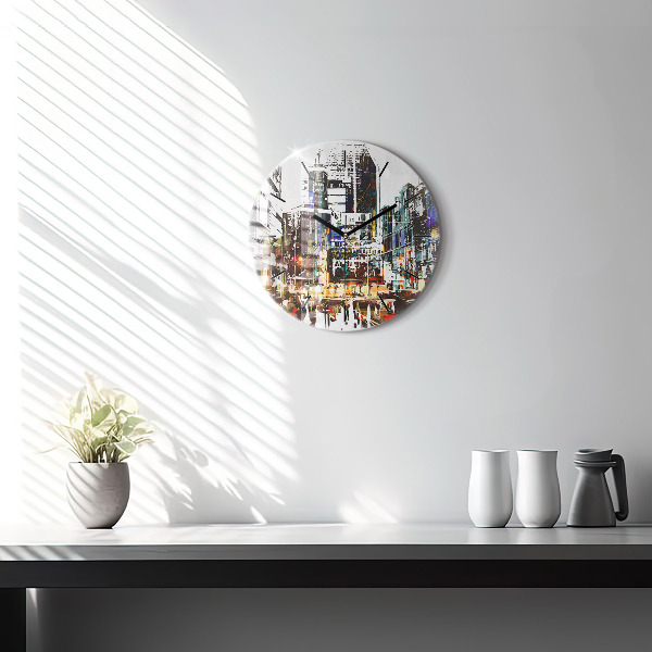 Wanduhr rund New York City